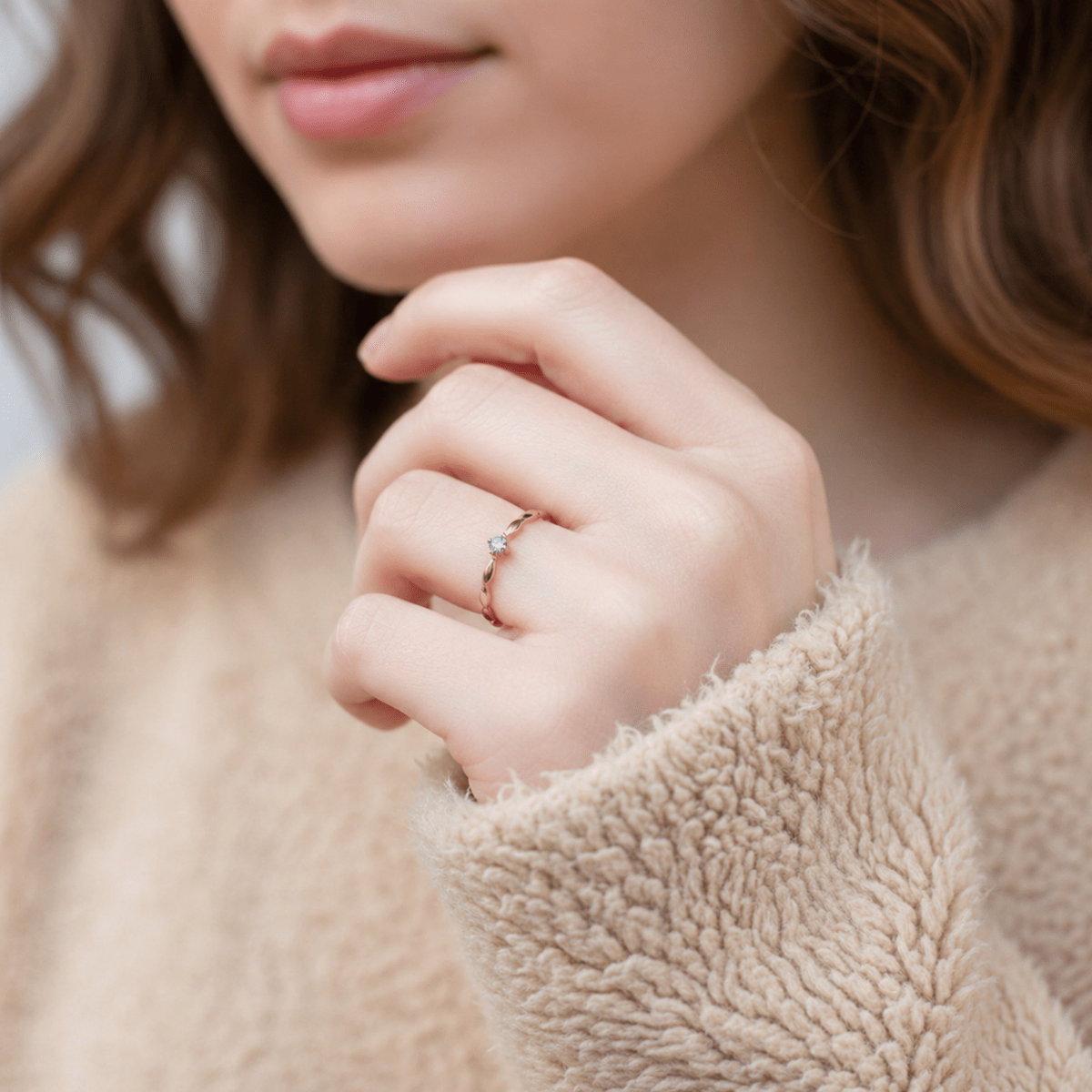March's Birthstone Ring Amelia - SOVATS