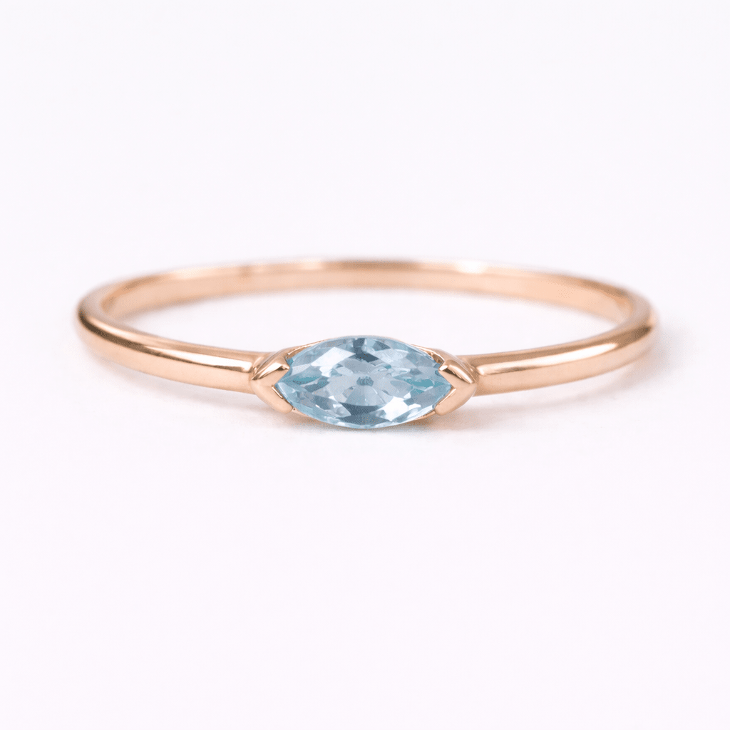 March's Birthstone Ring Cecilia - SOVATS