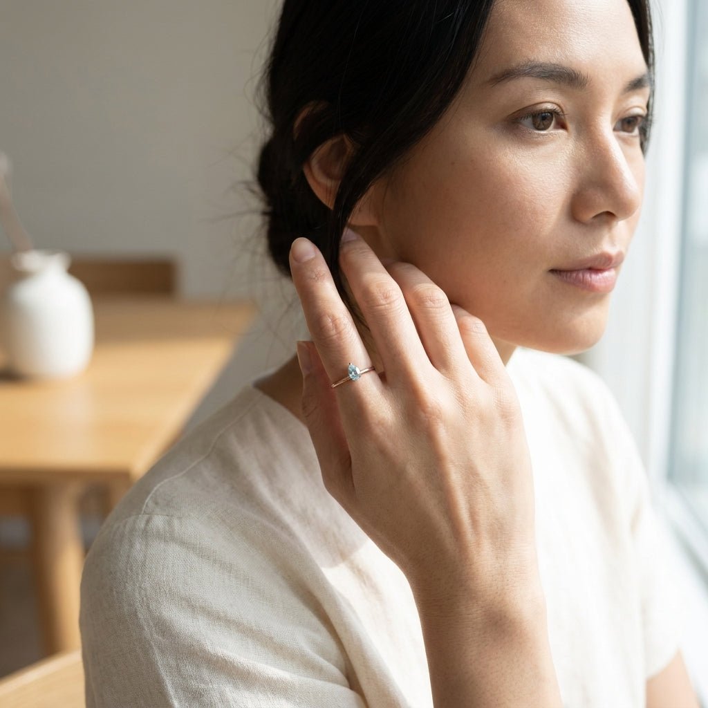 March's Birthstone Ring Nessa - SOVATS