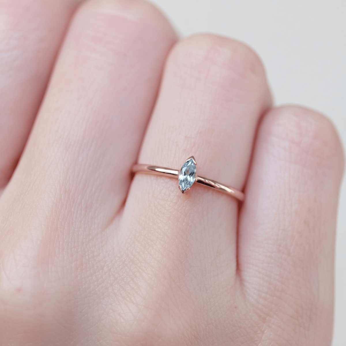 March's Birthstone Ring Sana - SOVATS