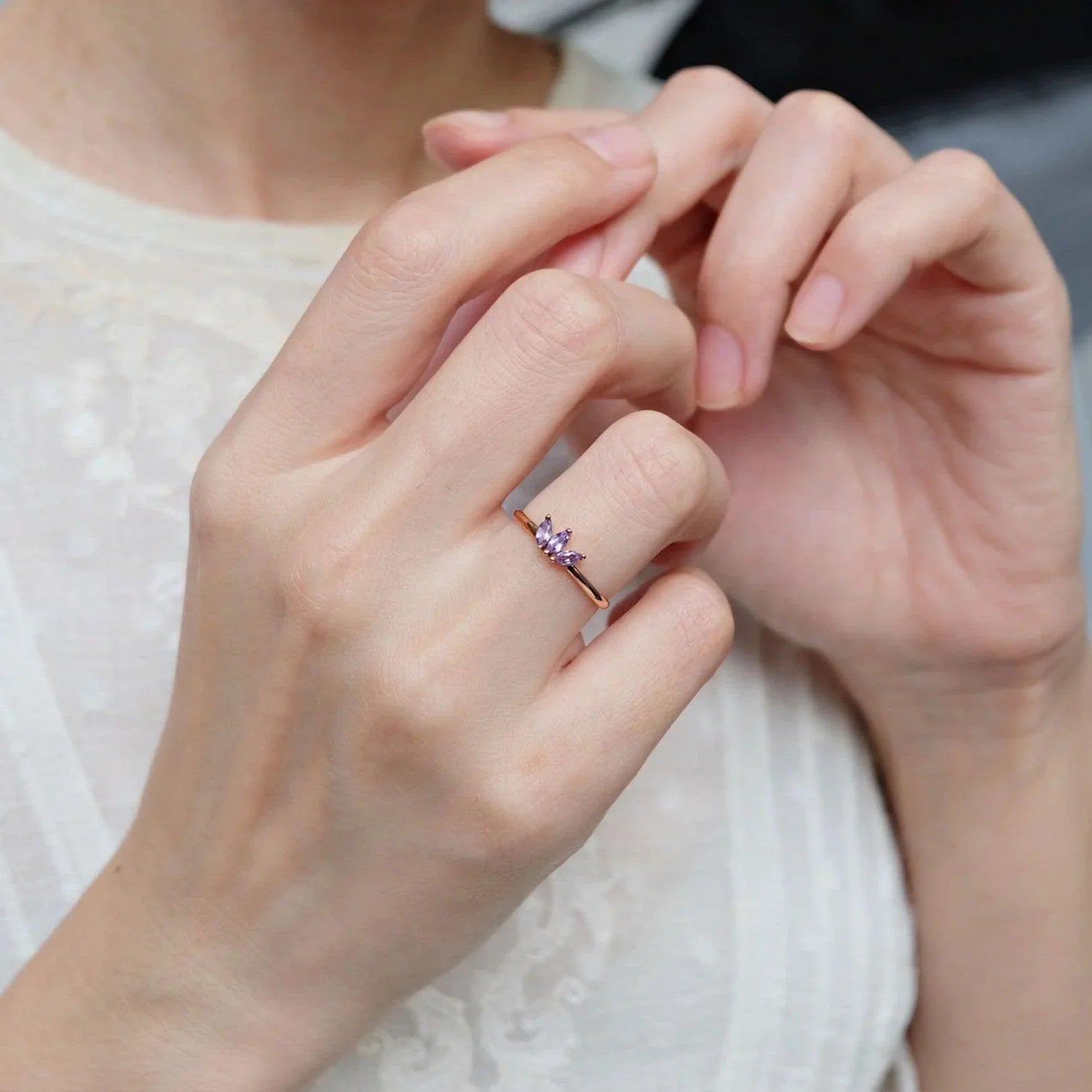 Marquise Amethyst Ring Sholto - SOVATS