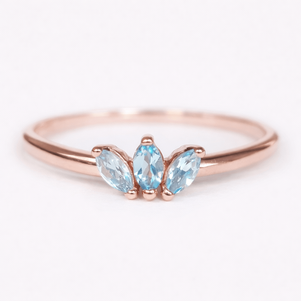 Marquise Aquamarine Ring Sholto - SOVATS