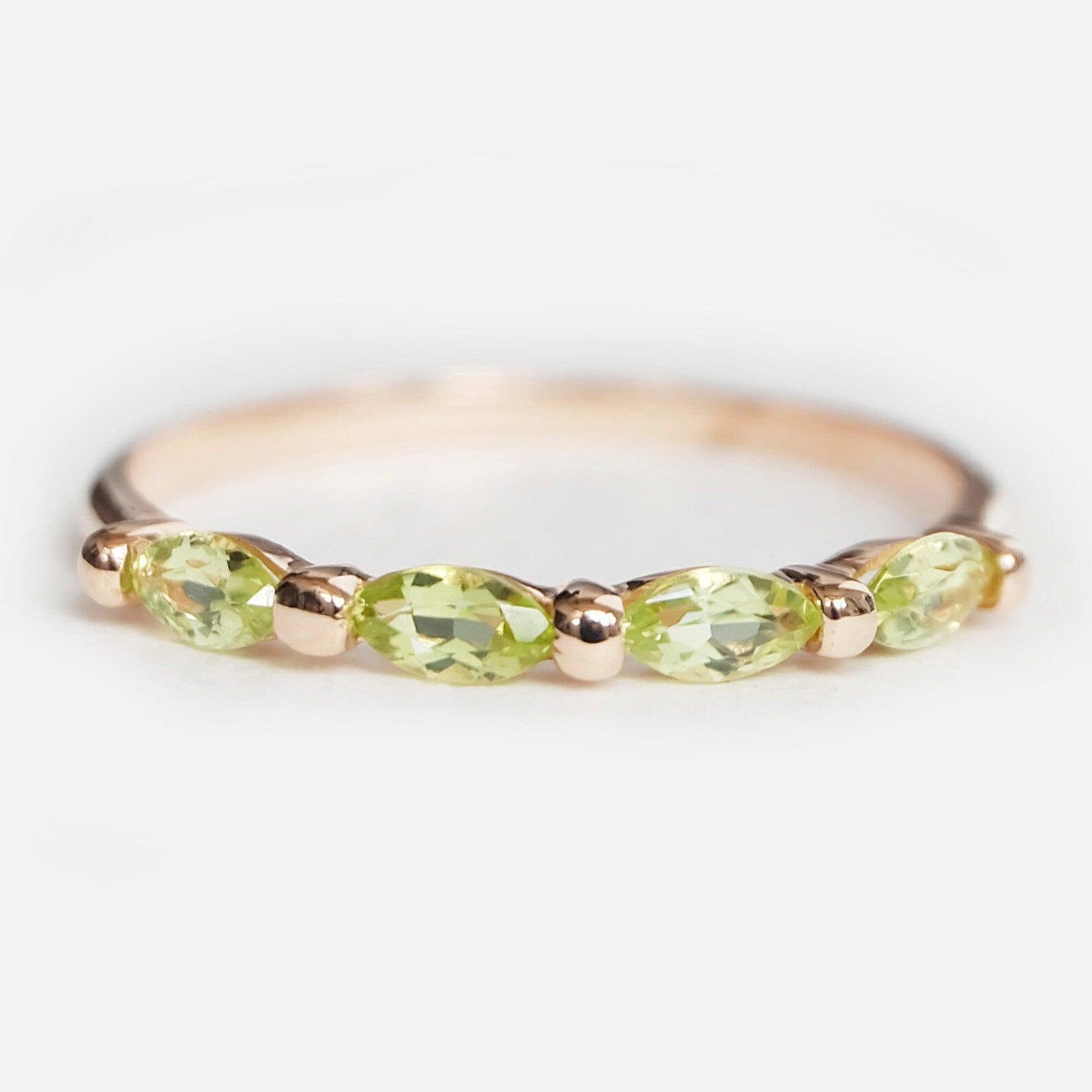 Marquise Peridot Ring Hiba - SOVATS