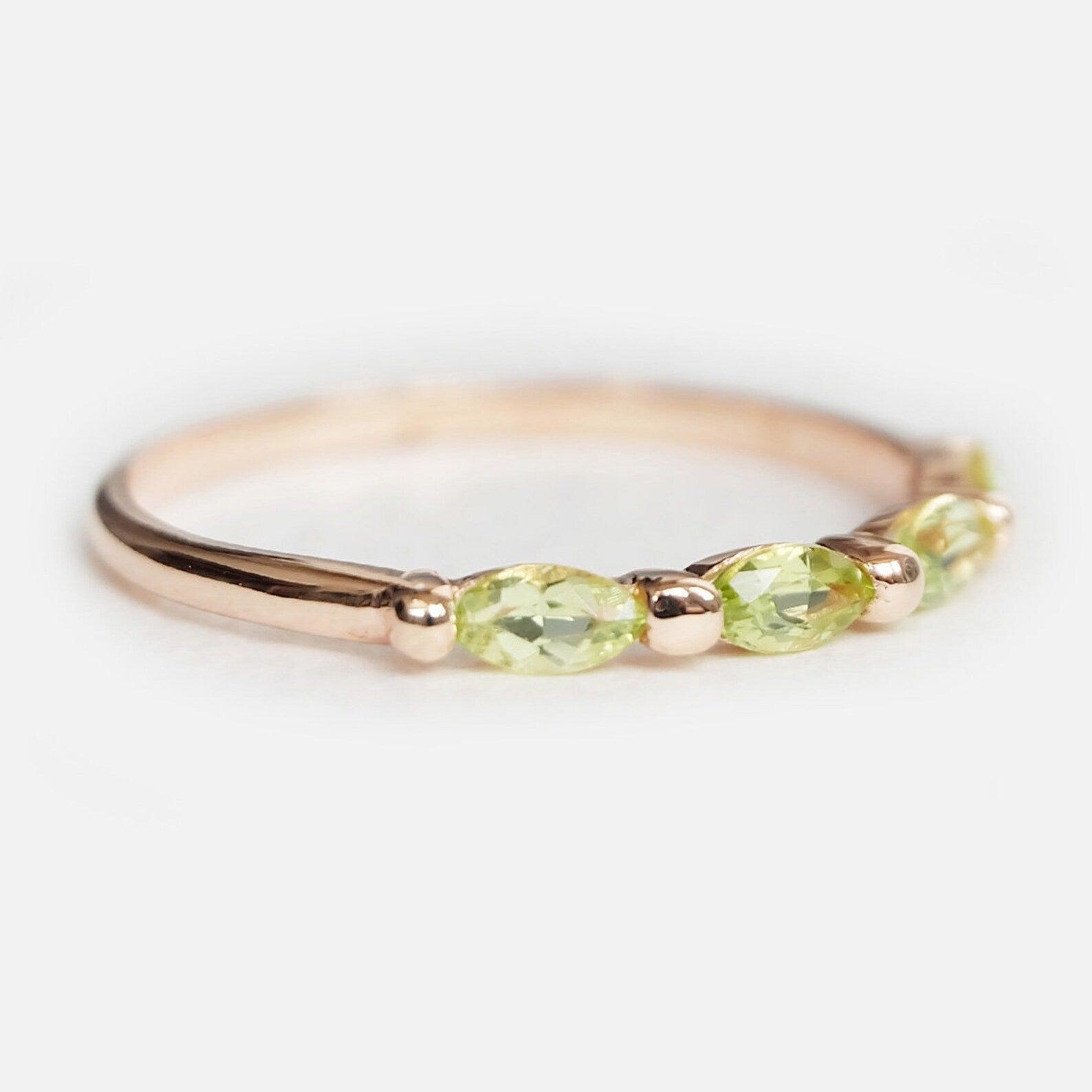 Marquise Peridot Ring Hiba - SOVATS