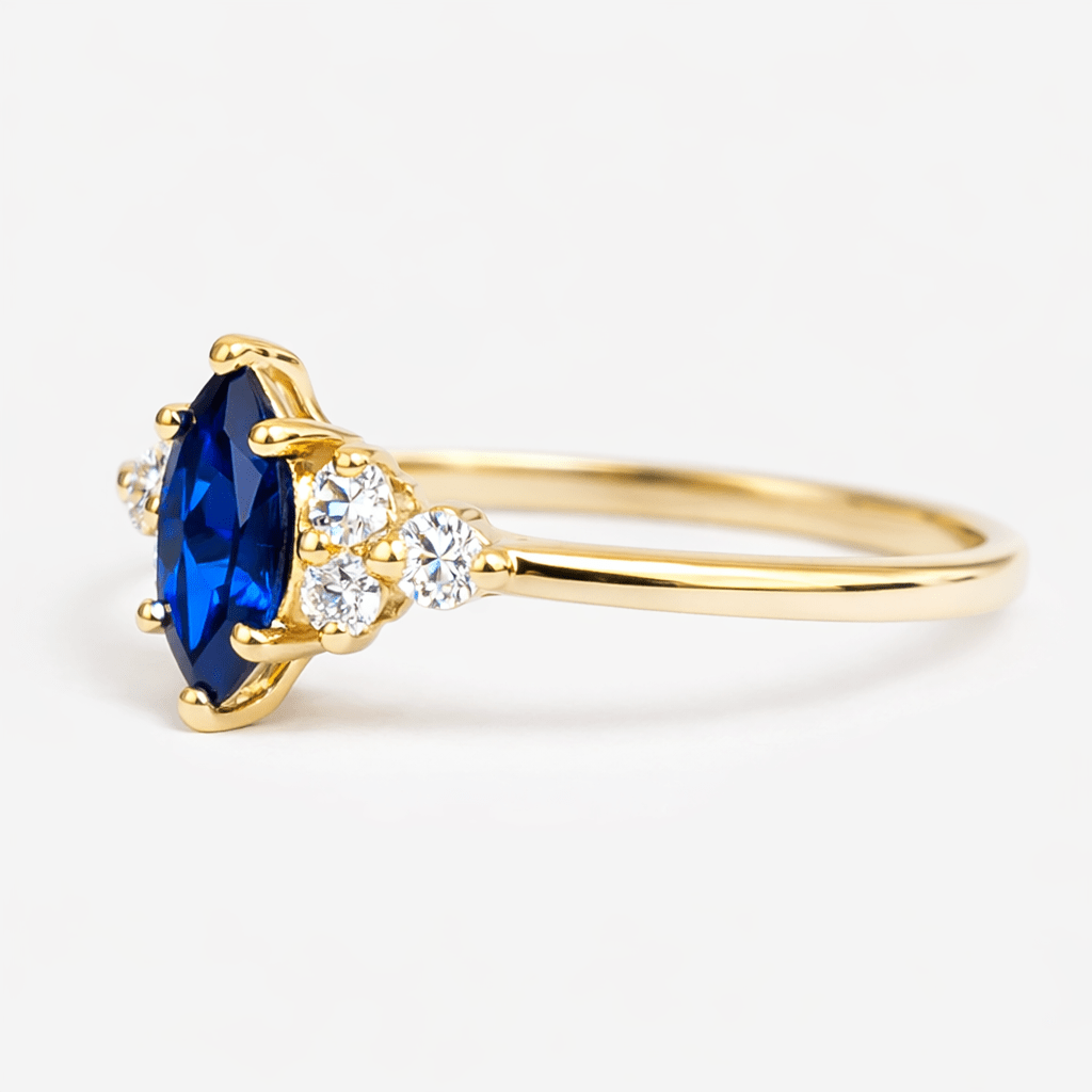 Marquise Sapphire Diamond Ring Renée - SOVATS