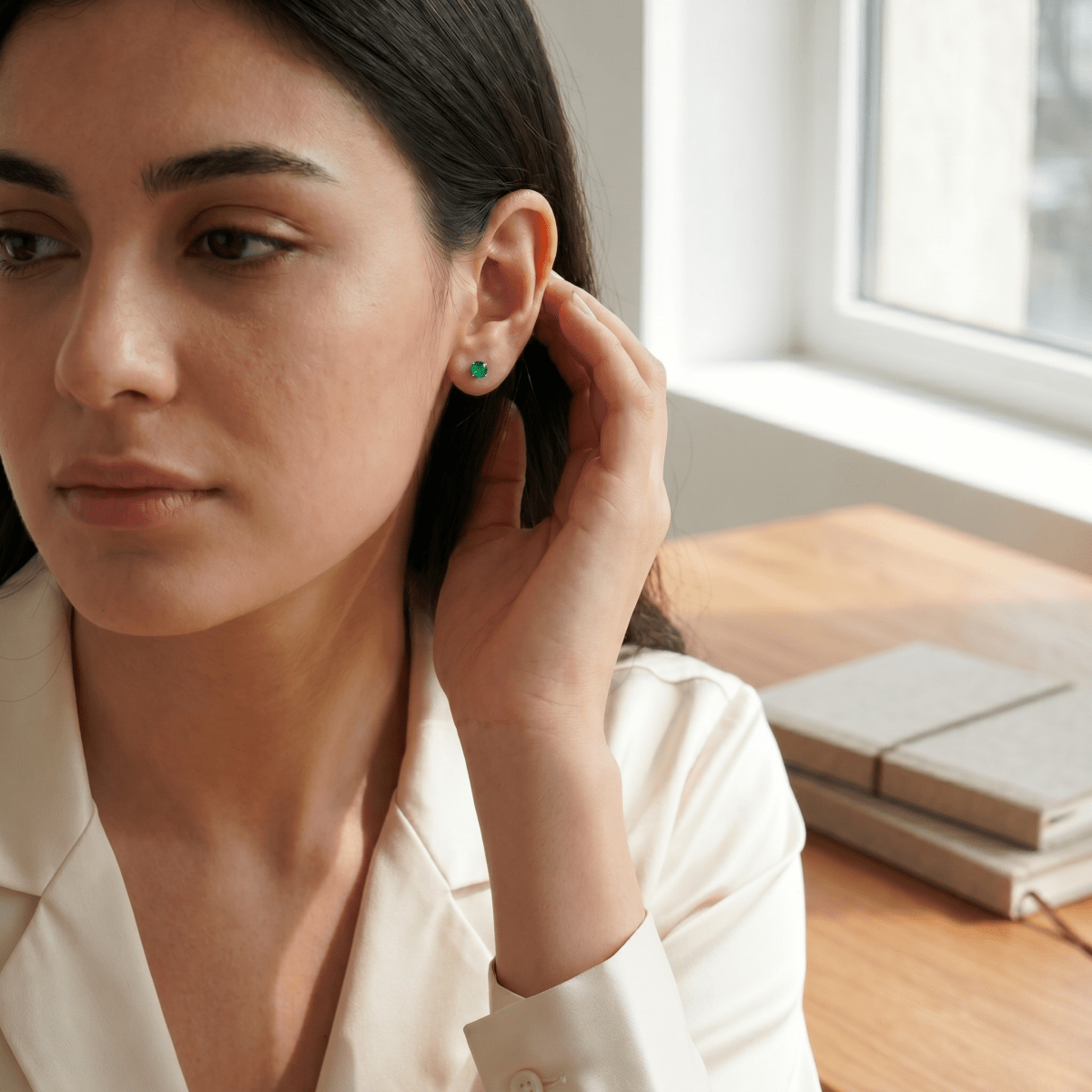 May's Birthstone Earrings Sanaz - SOVATS
