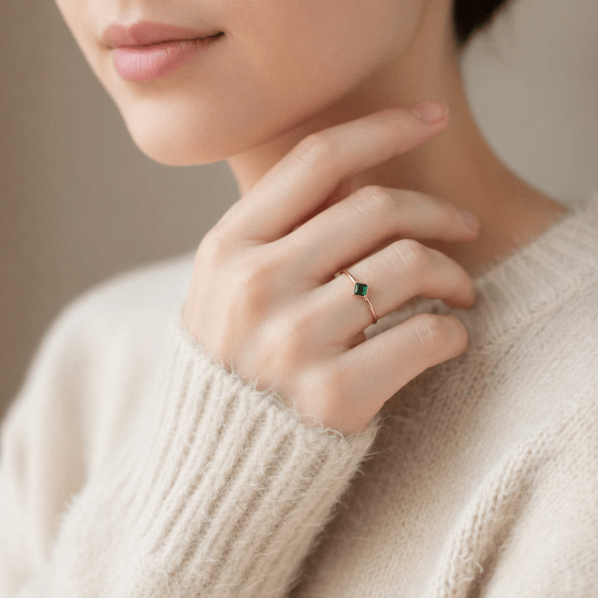 May's Birthstone Ring Leona - SOVATS