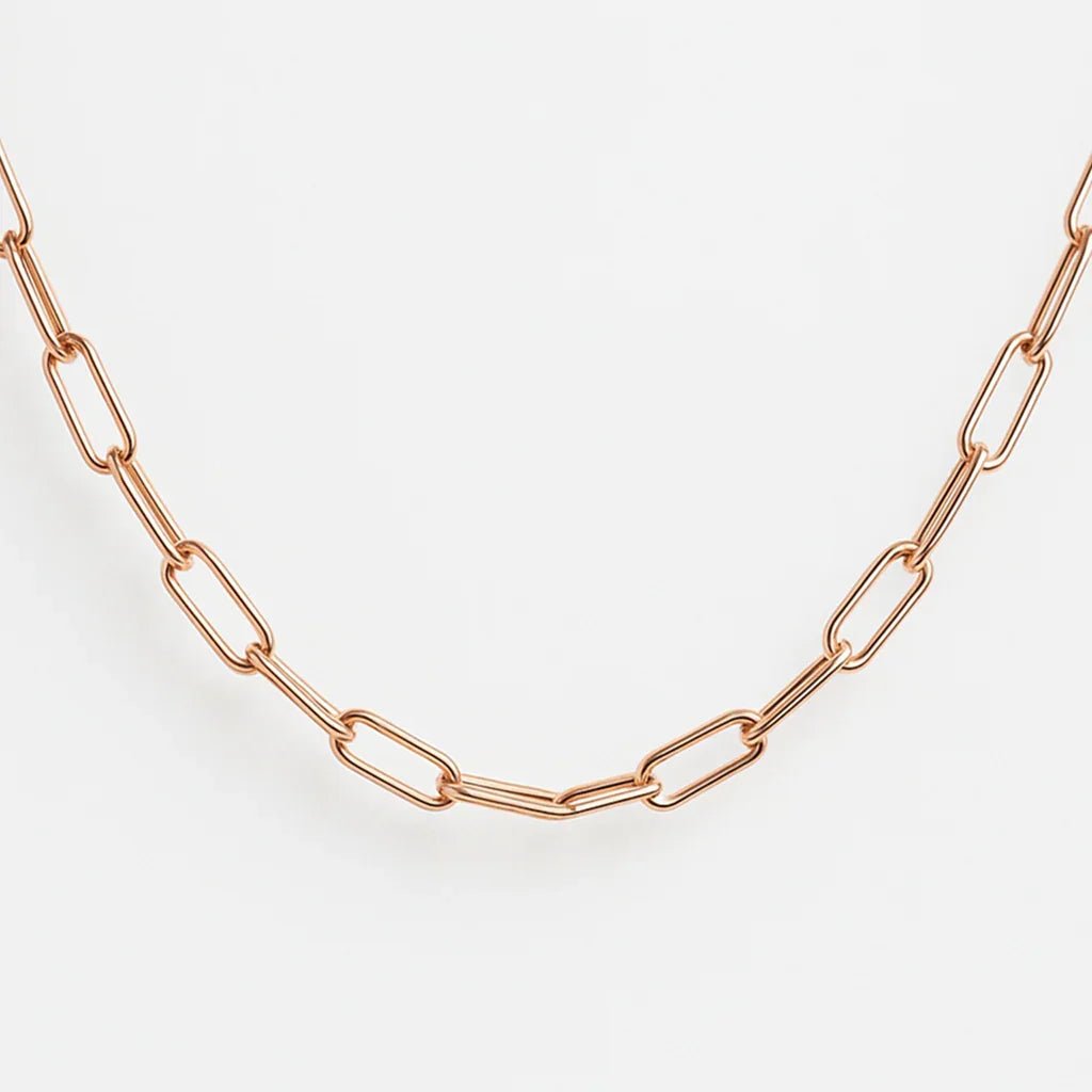 Medium Paperclip Necklace Adira - SOVATS