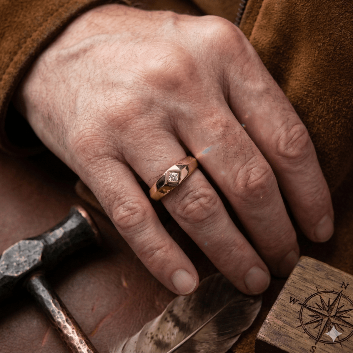 Men's Diamond Ring Augustus - SOVATS