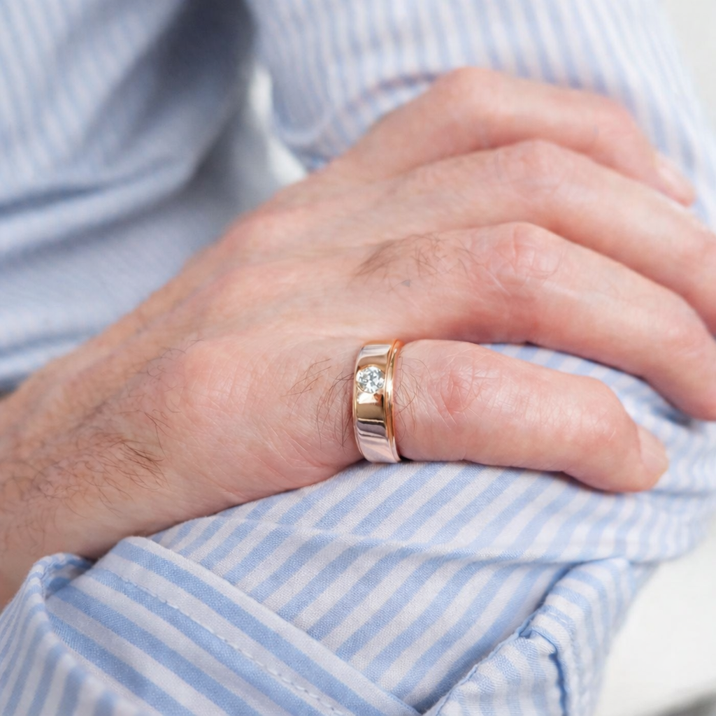 Men's Diamond Gold Ring Imran