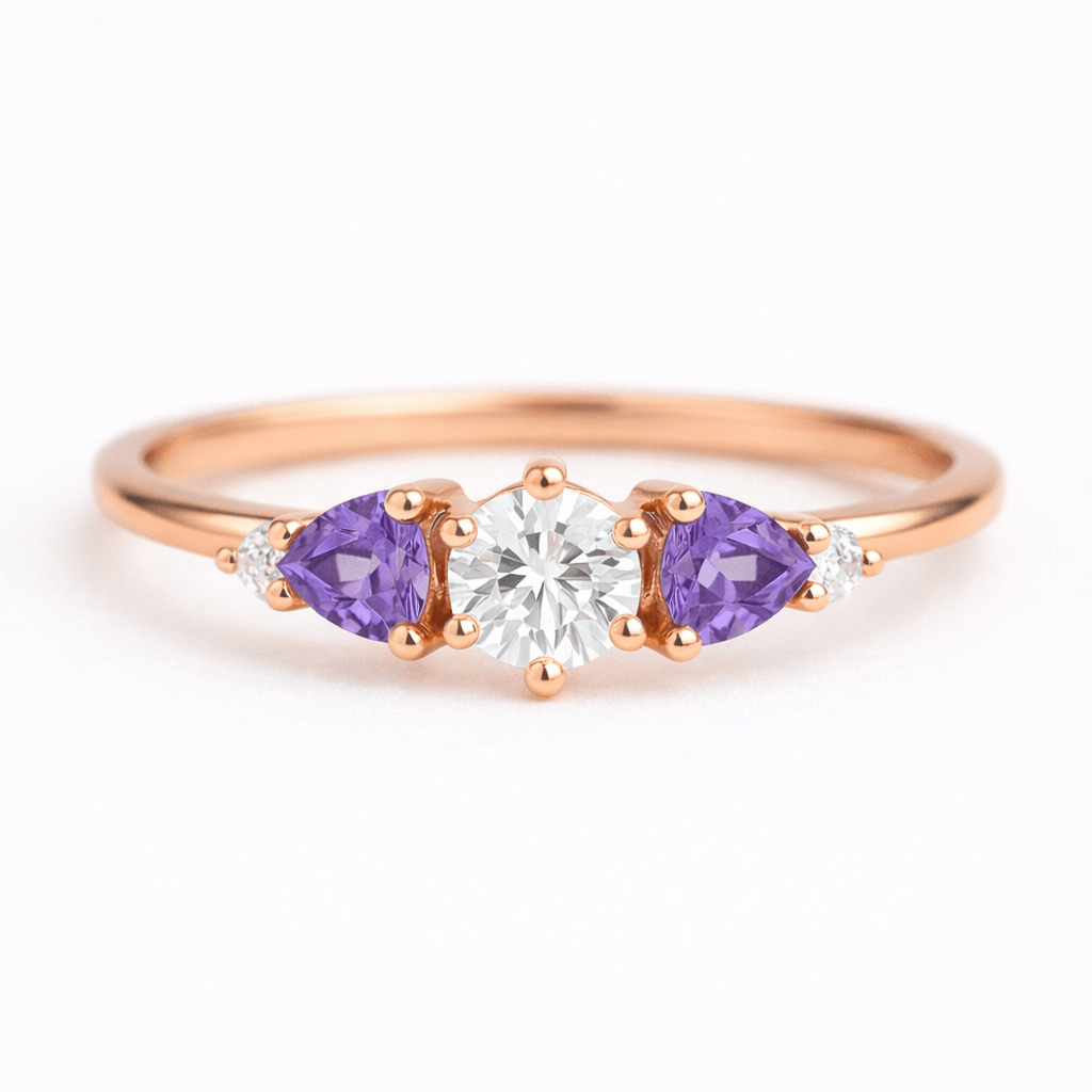 Moissanite Engagement Ring Ami - SOVATS