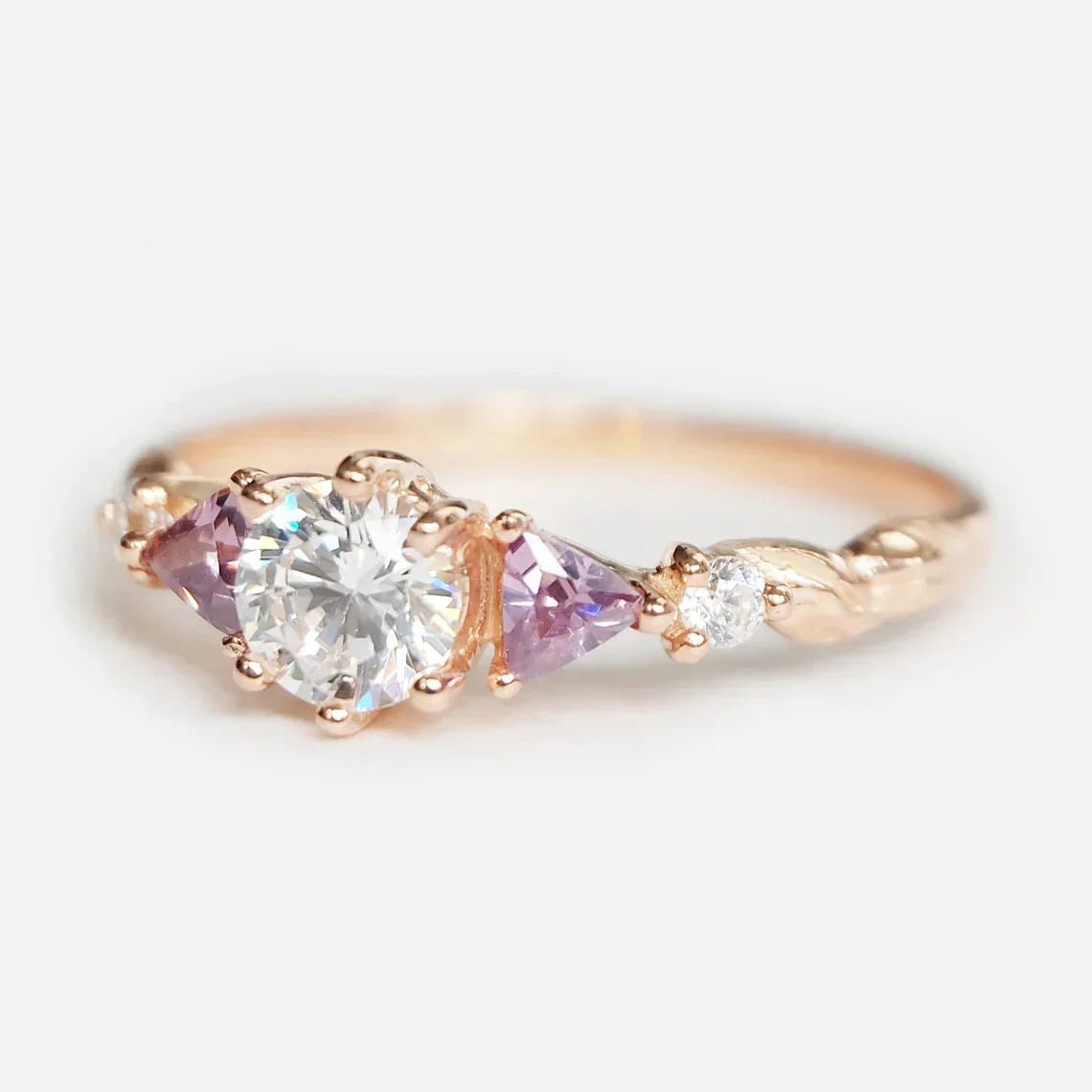 Moissanite Engagement Ring Ami - SOVATS
