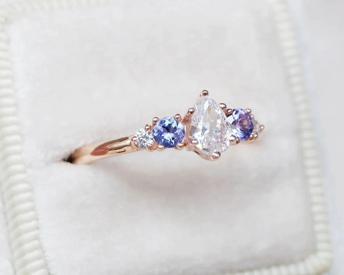 Moissanite Engagement Ring Astraeus - SOVATS
