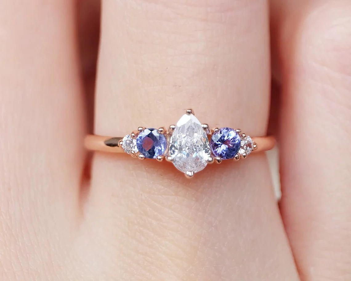 Moissanite Engagement Ring Astraeus - SOVATS