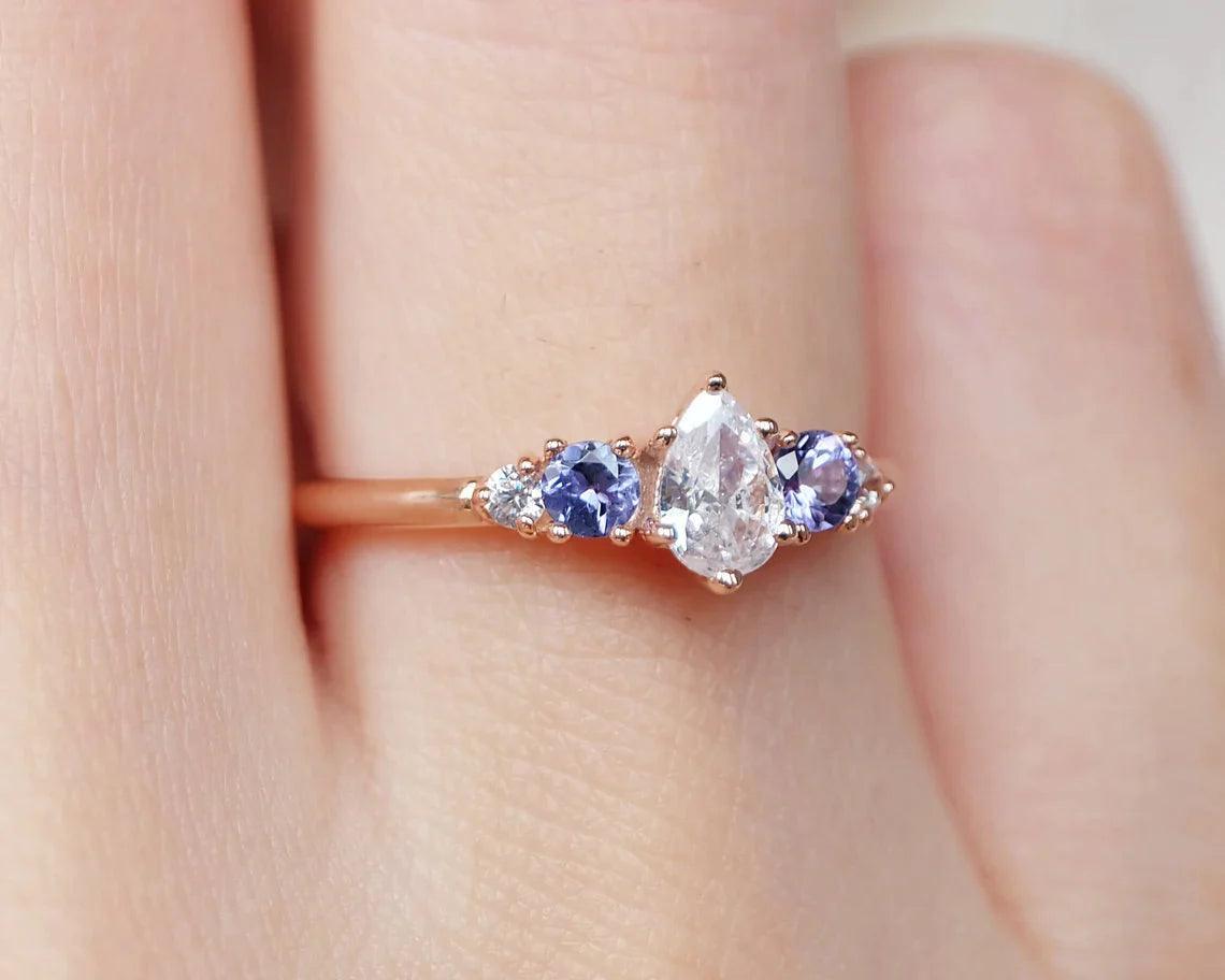 Moissanite Engagement Ring Astraeus - SOVATS