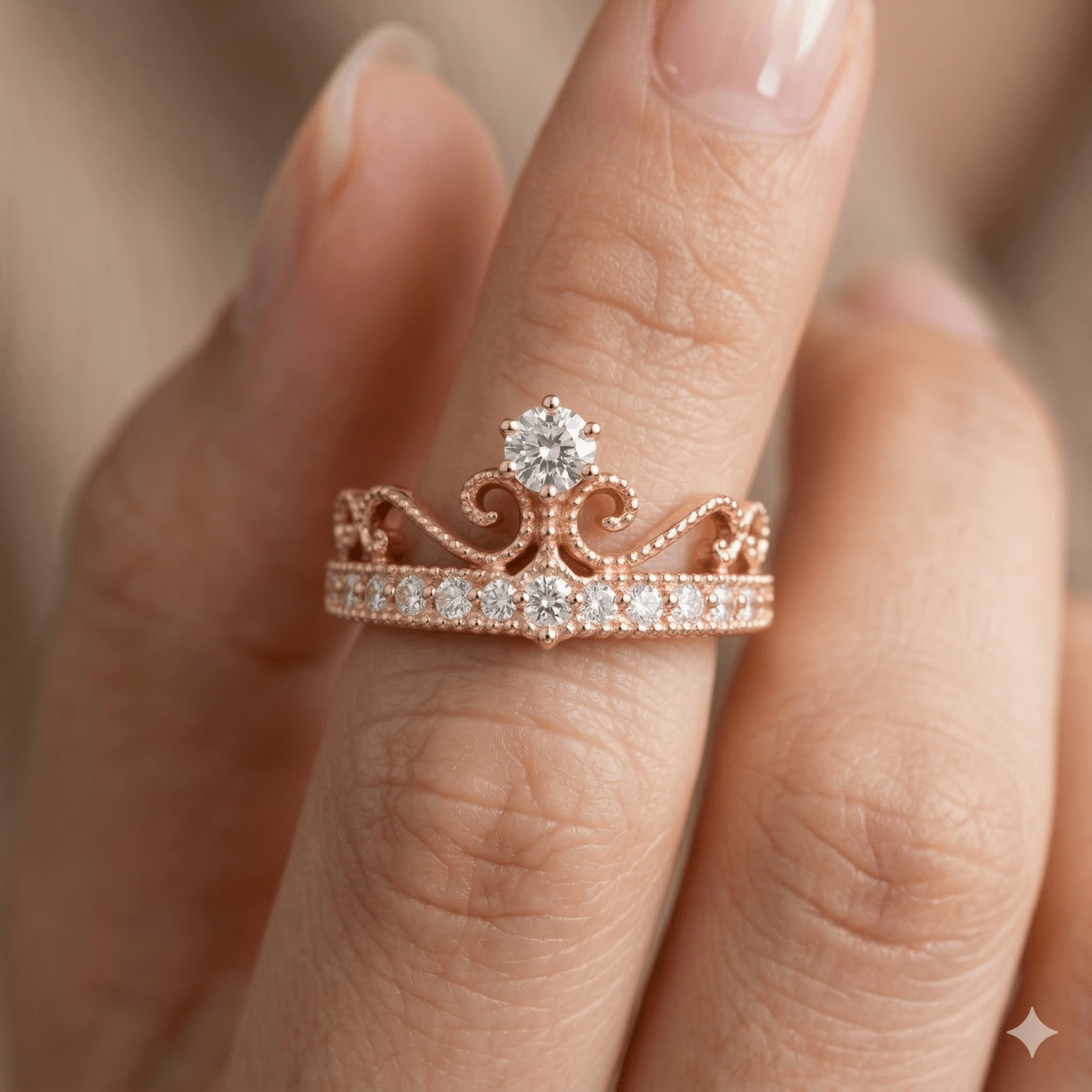Moissanite Engagement Ring Ayda - SOVATS