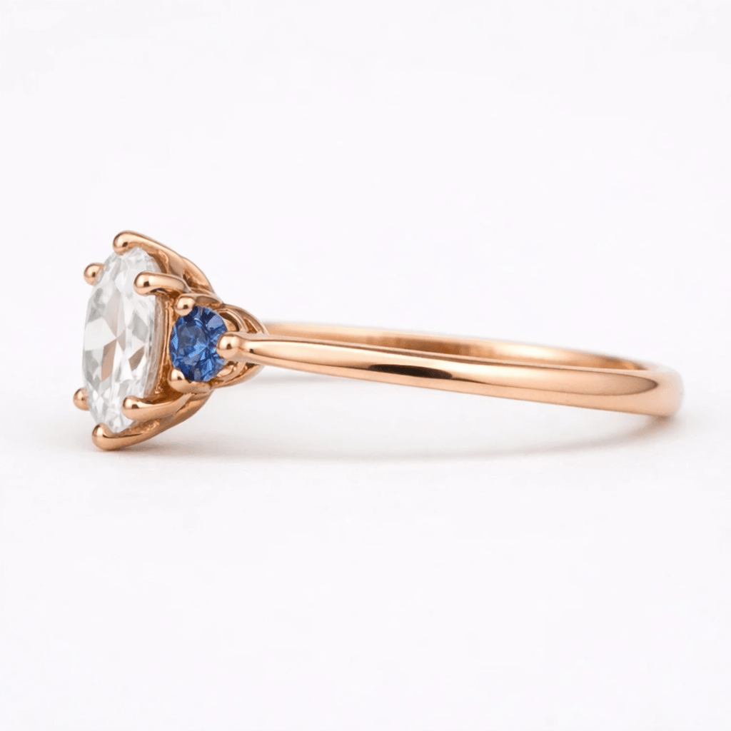 Moissanite Engagement Ring Elan - SOVATS