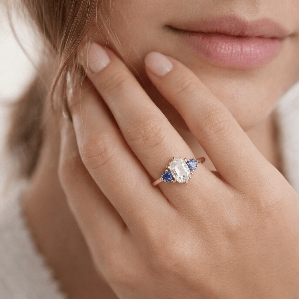 Moissanite Engagement Ring Elan - SOVATS