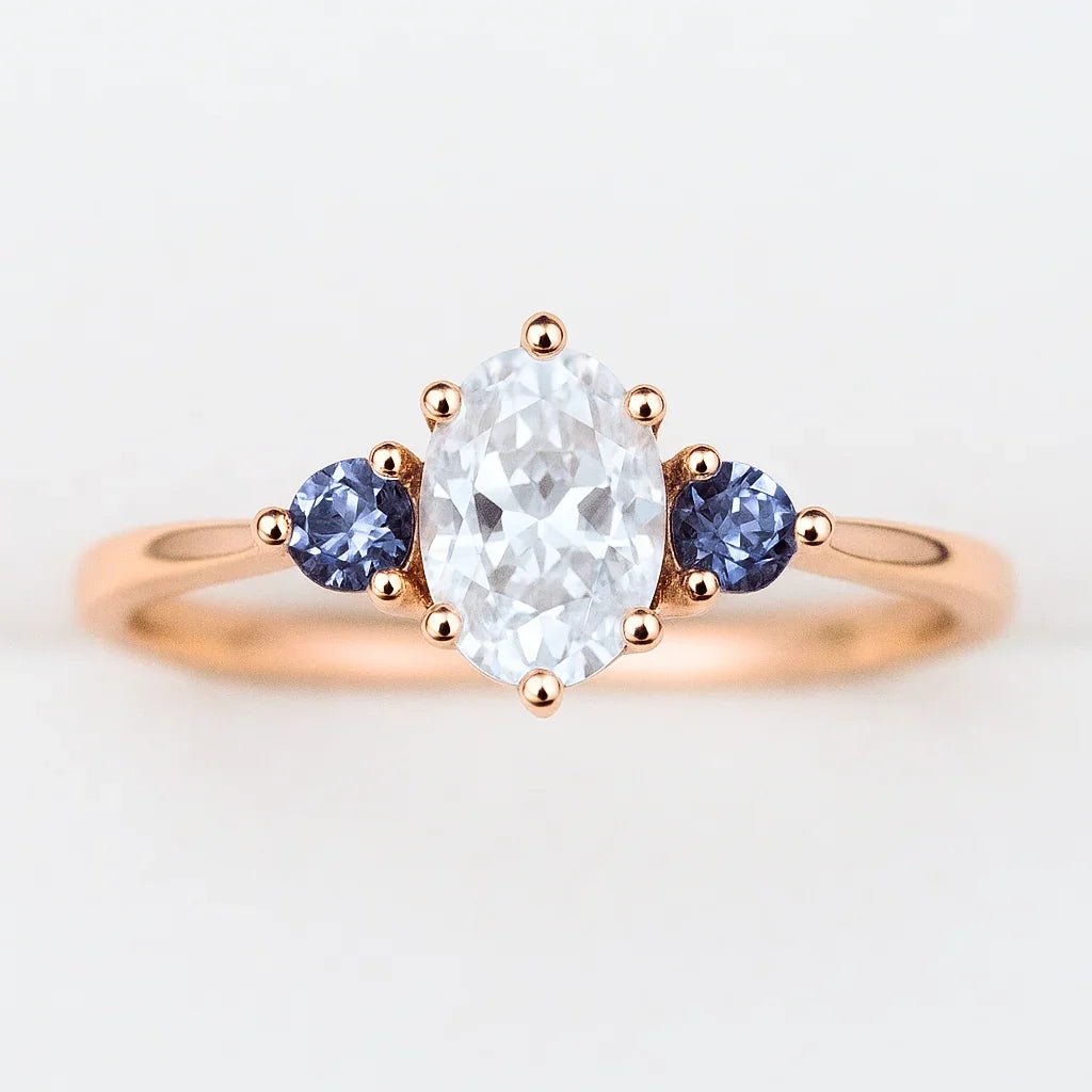 Moissanite Engagement Ring Elan - SOVATS