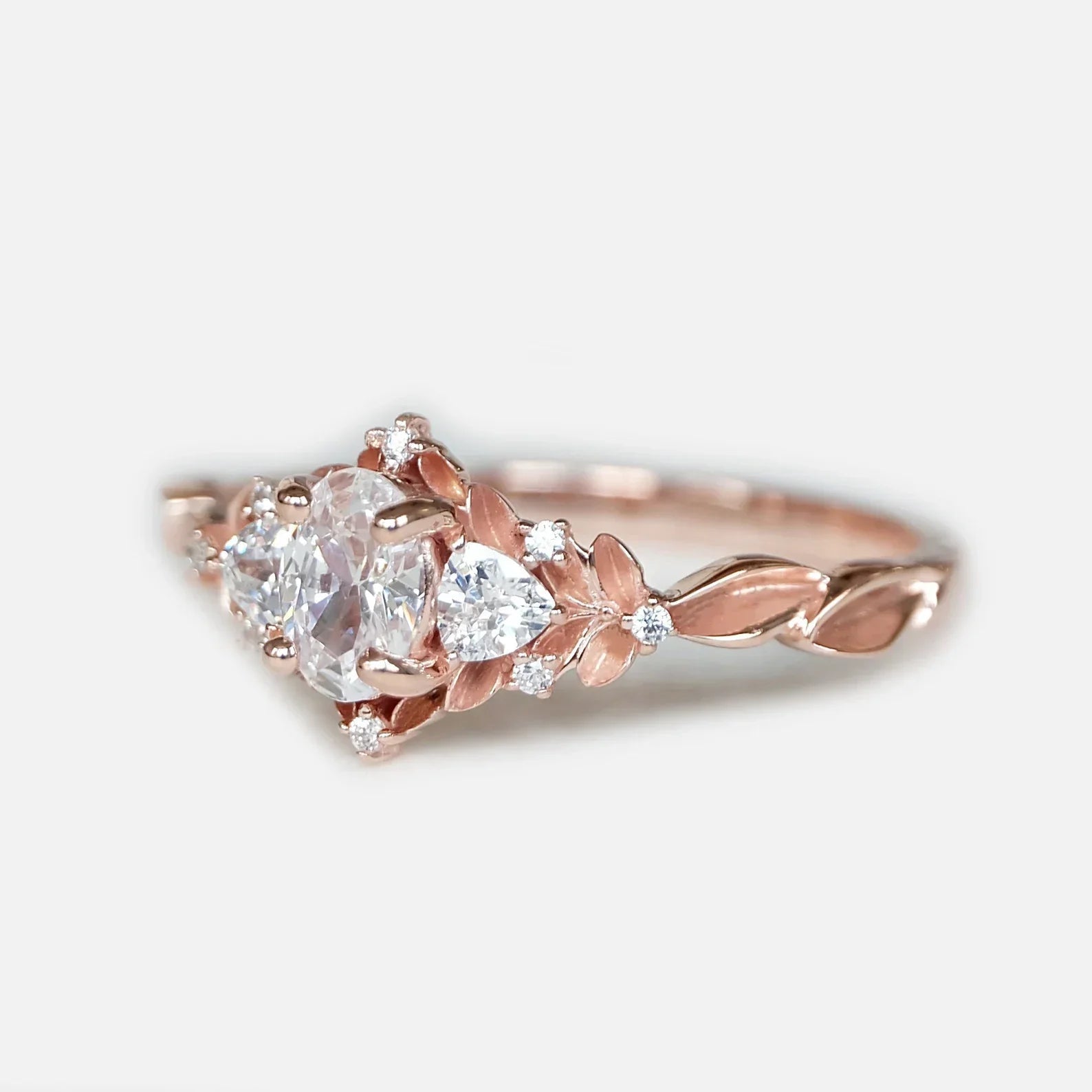 Moissanite Engagement Ring Kiran - SOVATS