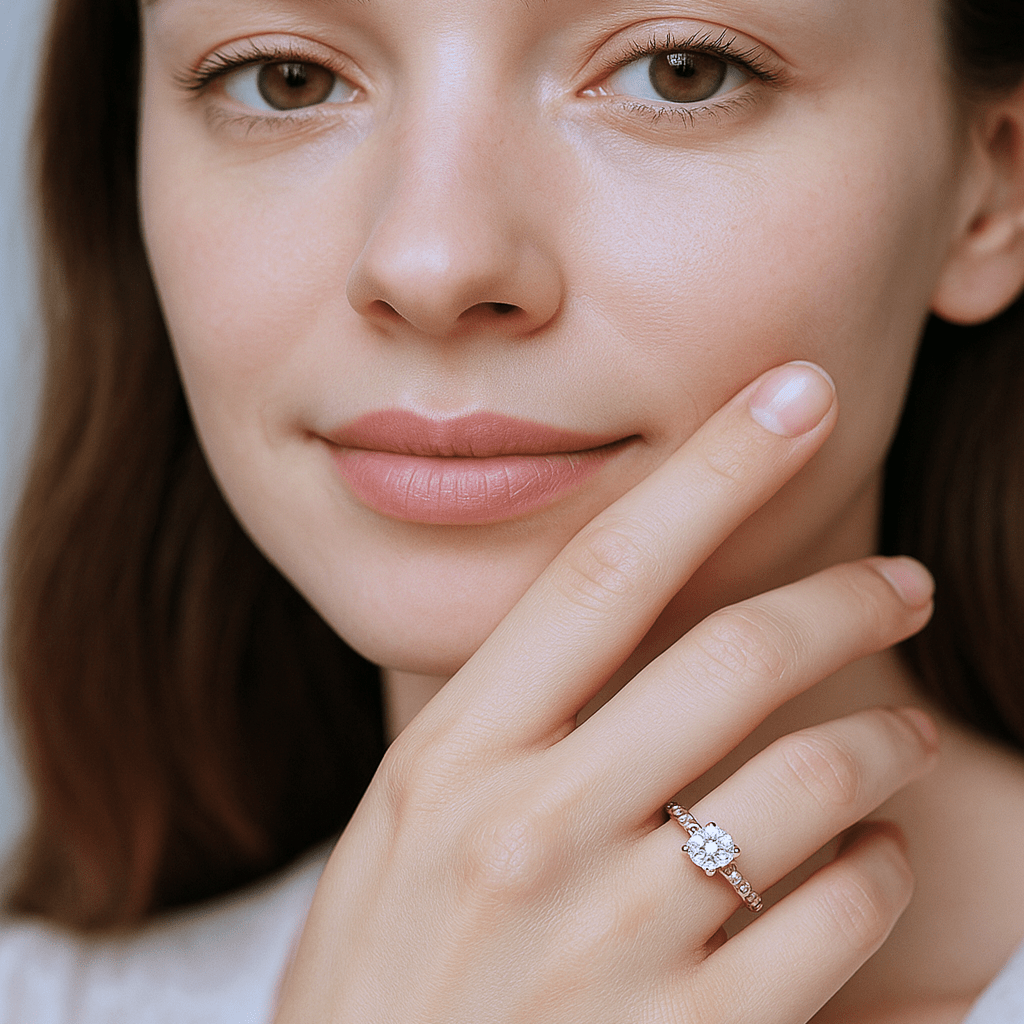 Moissanite Engagement Ring Levana - SOVATS
