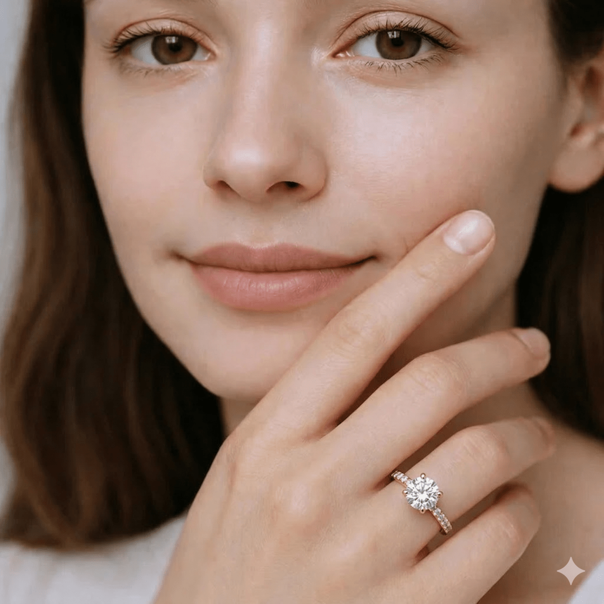 Moissanite Engagement Ring Levana - SOVATS