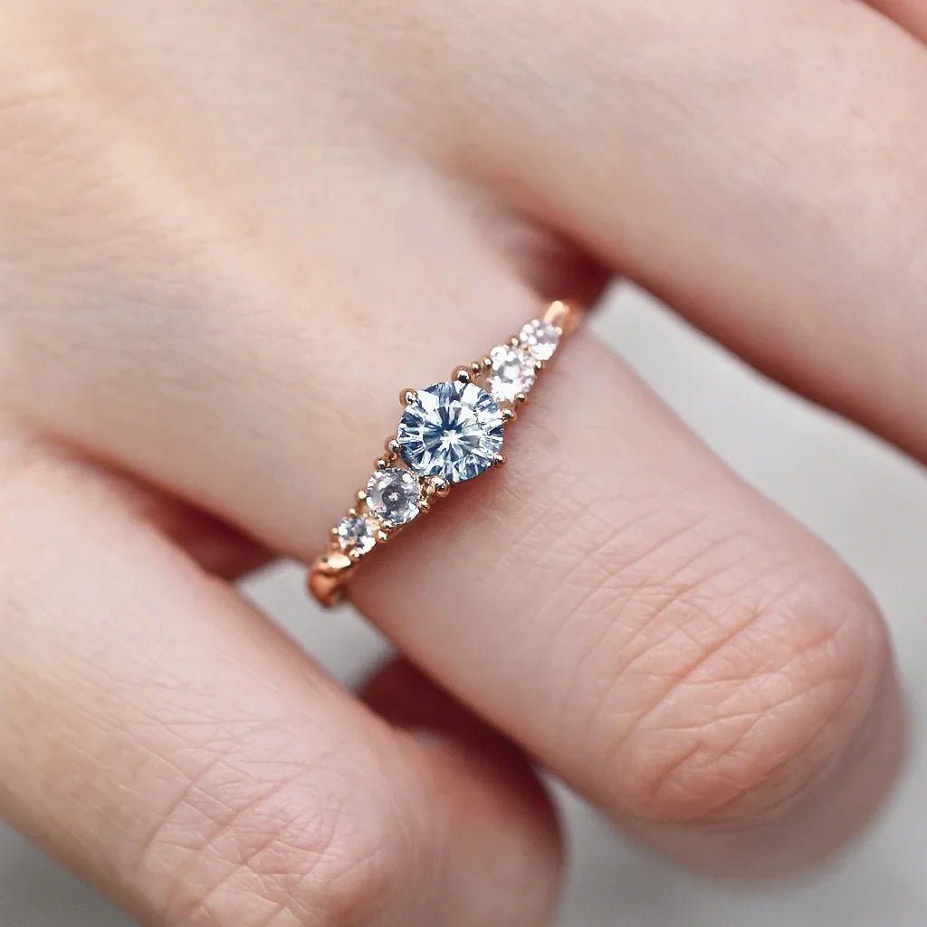Moissanite Engagement Ring Liviana - SOVATS