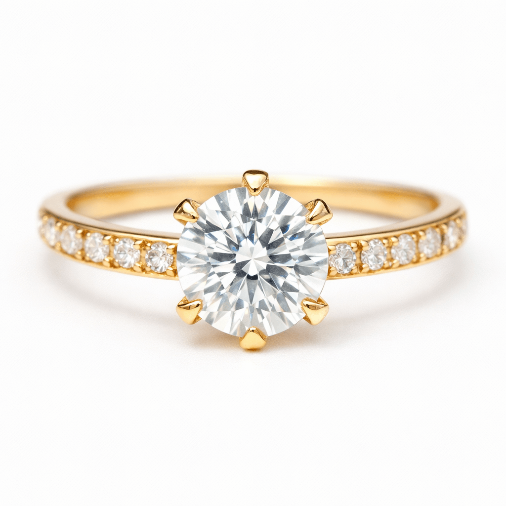 Moissanite Engagement Ring Luna - SOVATS