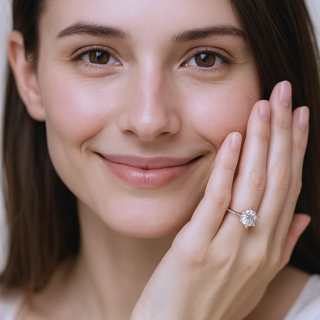 Moissanite Engagement Ring Luna - SOVATS