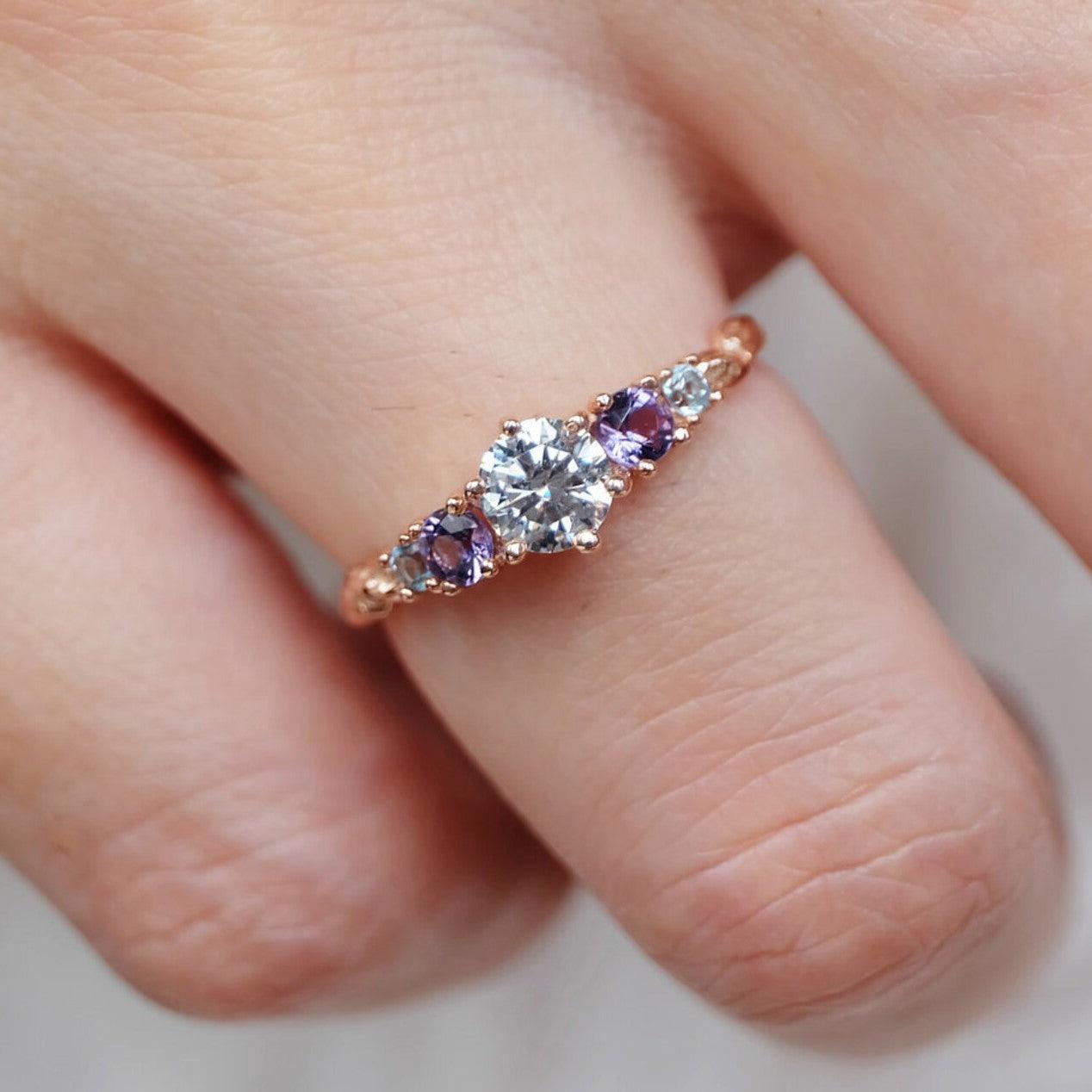 Moissanite Engagement Ring Mastema - SOVATS