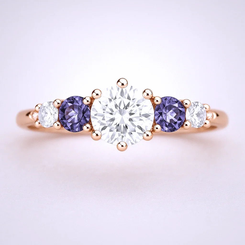 Moissanite Engagement Ring Mastema - SOVATS