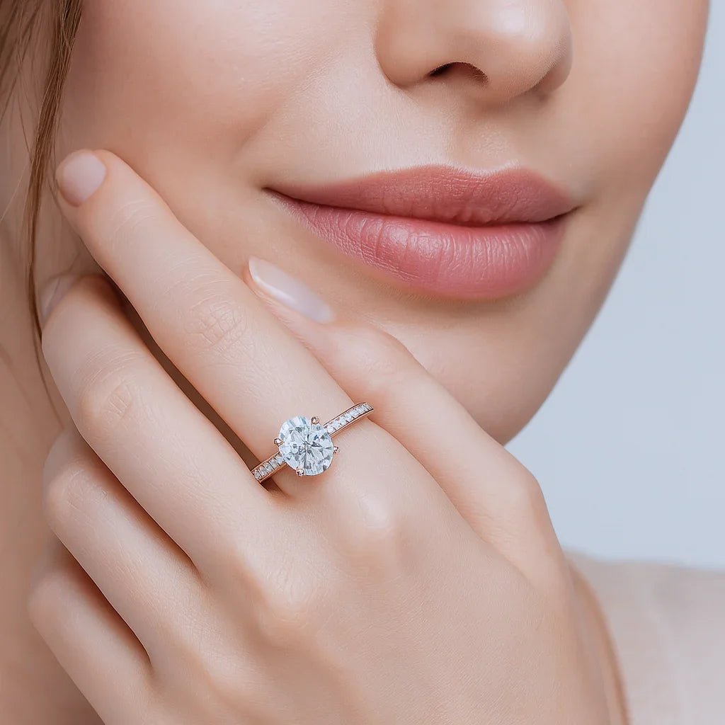 Moissanite Engagement Ring Saba - SOVATS