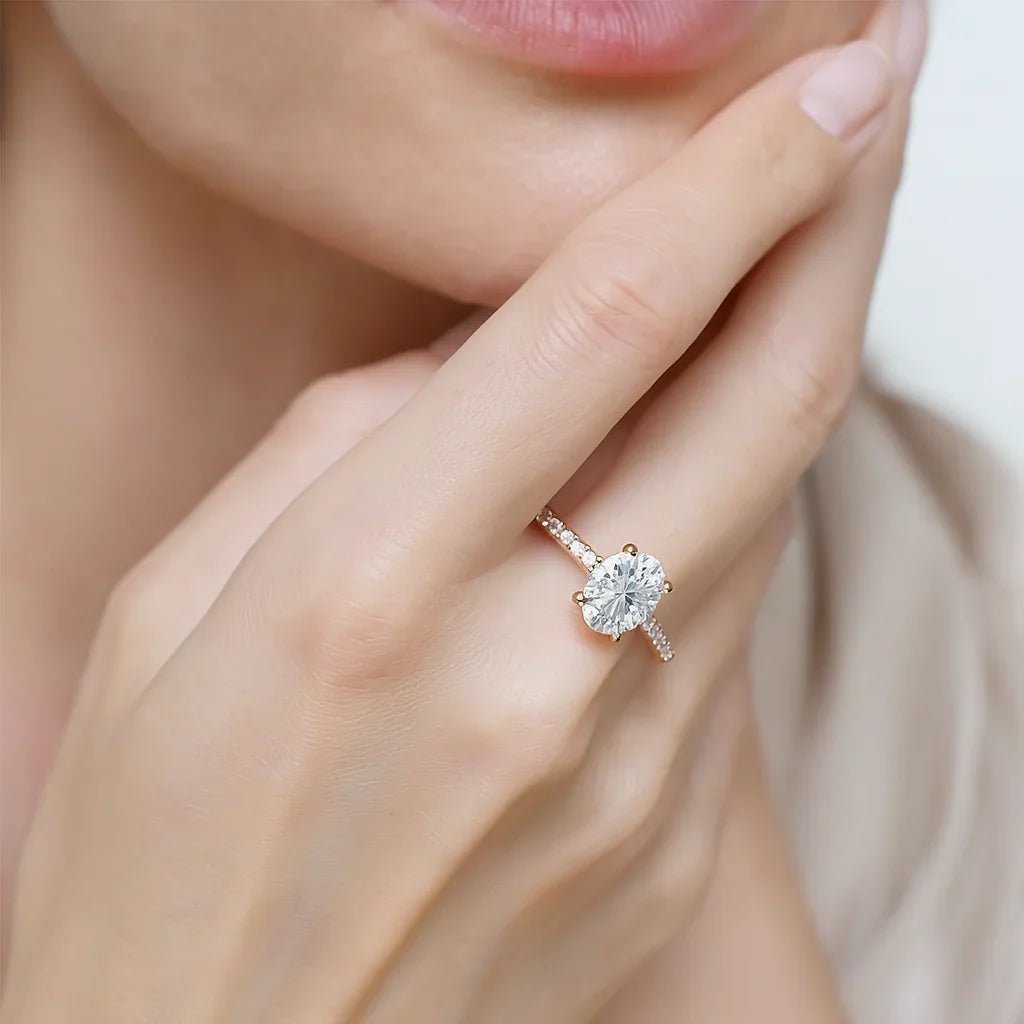 Moissanite Engagement Ring Saba - SOVATS