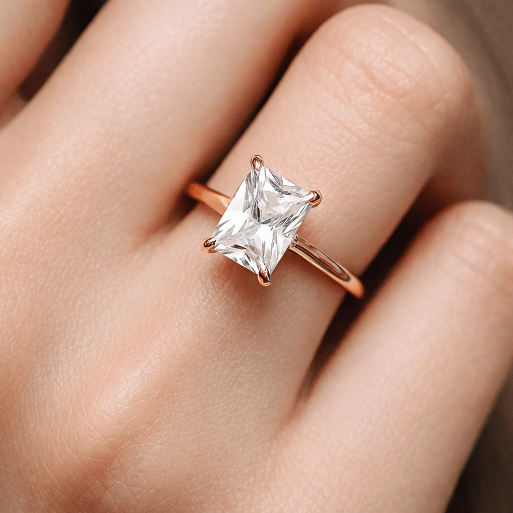 Moissanite Engagement Ring Shadi - SOVATS