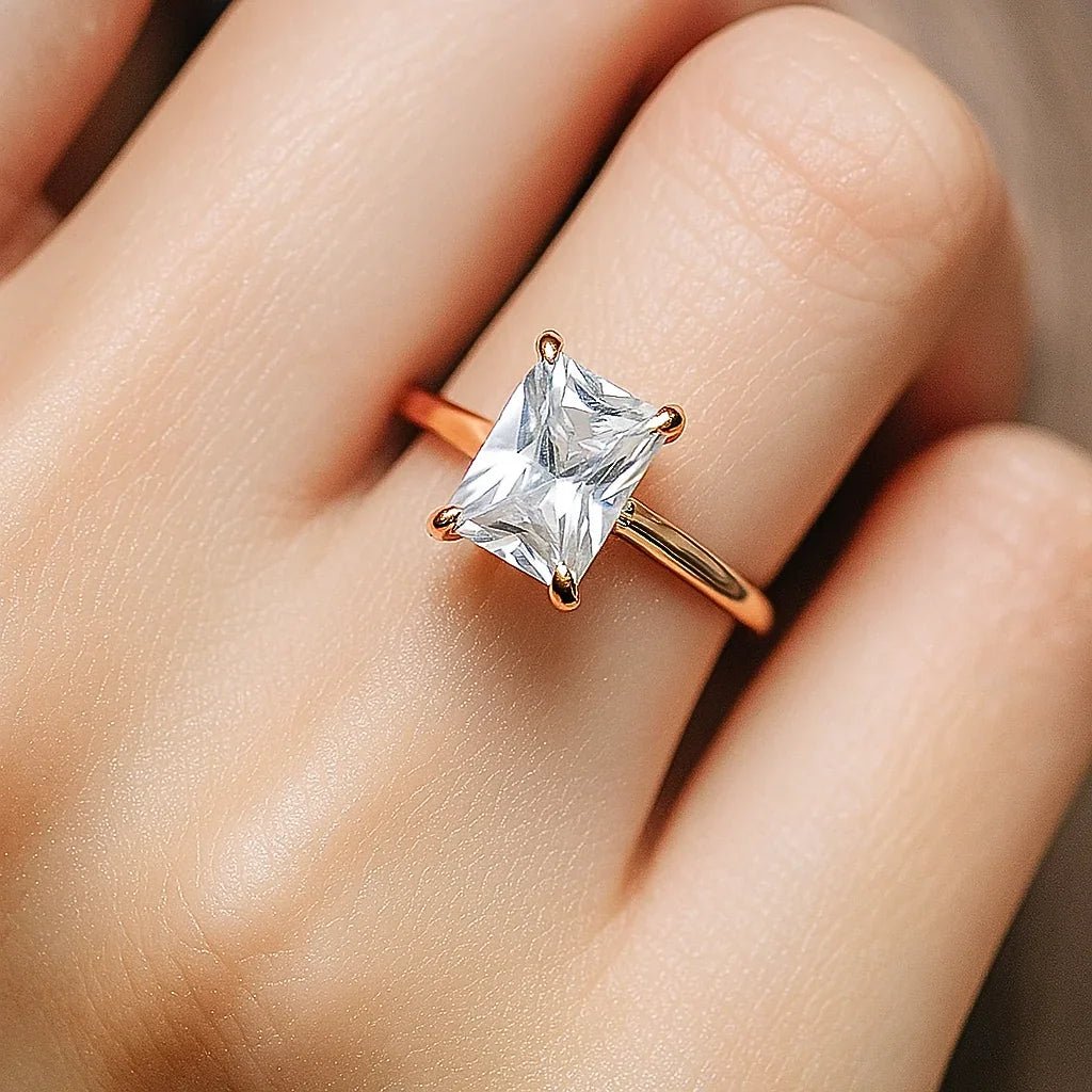 Moissanite Engagement Ring Shadi - SOVATS