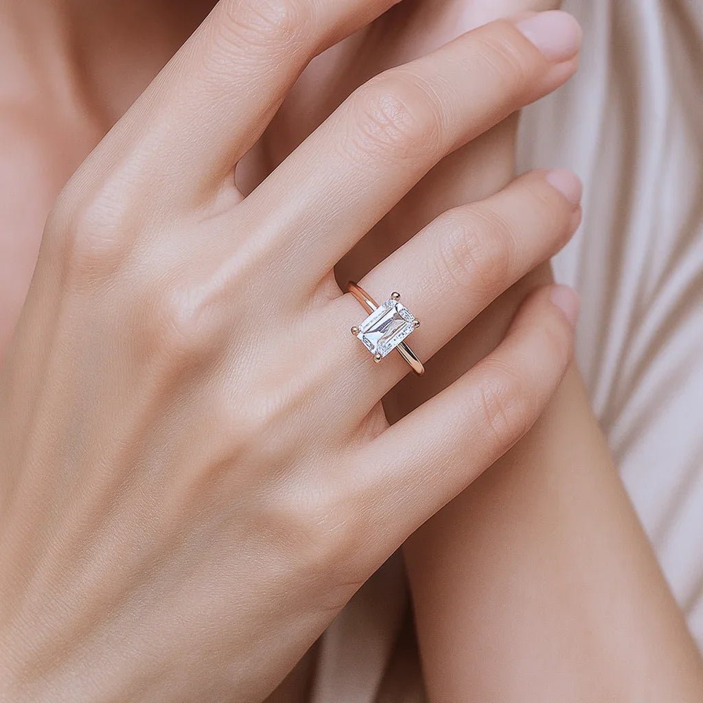 Moissanite Engagement Ring Shadi - SOVATS