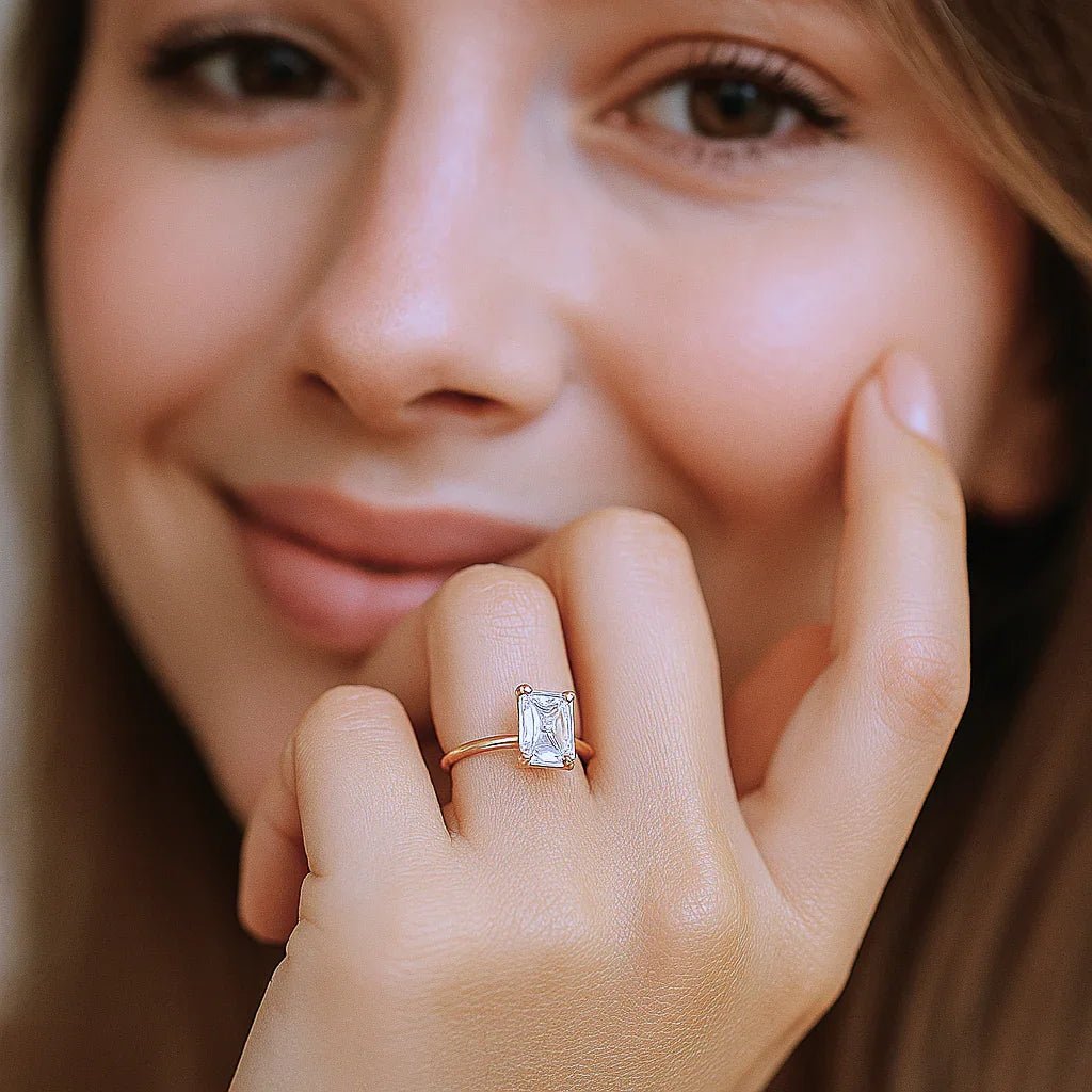 Moissanite Engagement Ring Shadi - SOVATS