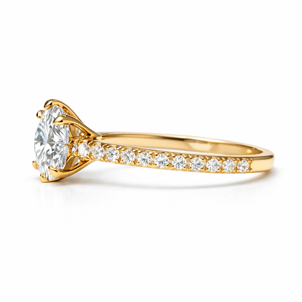 Moissanite Engagement Ring Sima - SOVATS