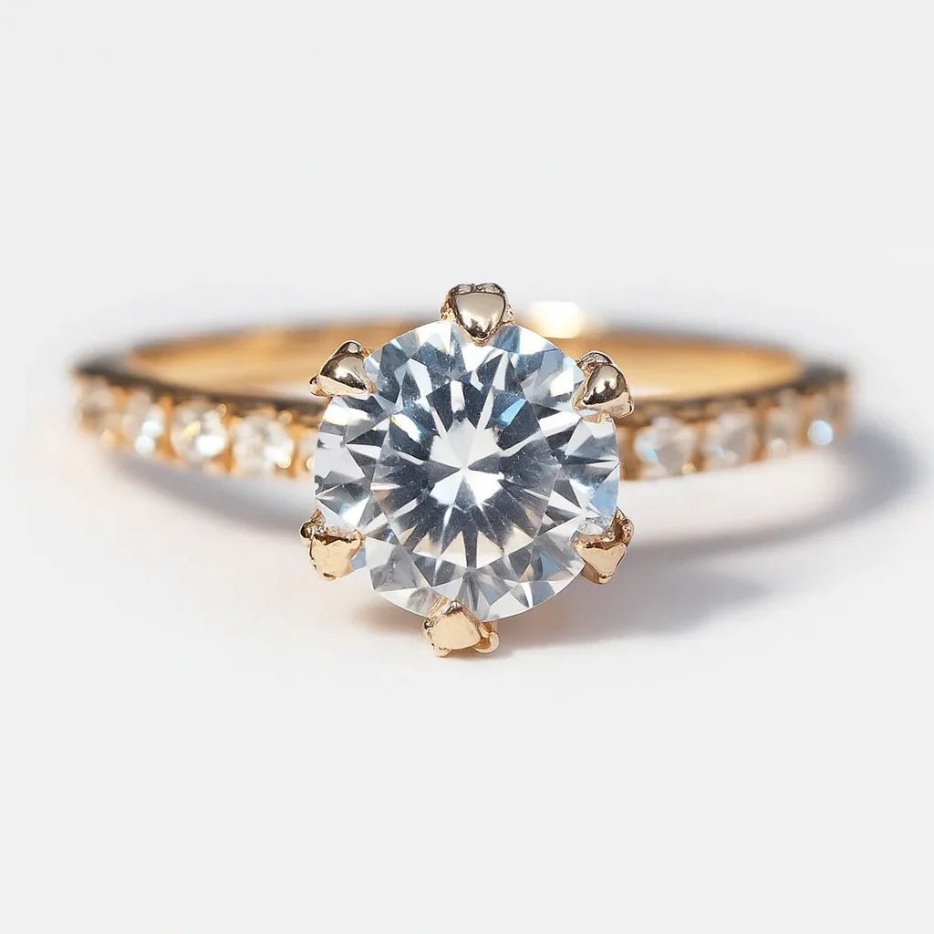 Moissanite Engagement Ring Sima - SOVATS