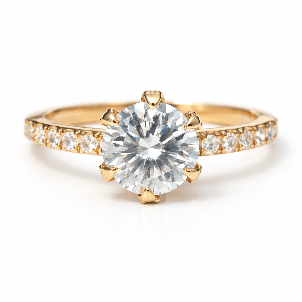 Moissanite Engagement Ring Sima - SOVATS