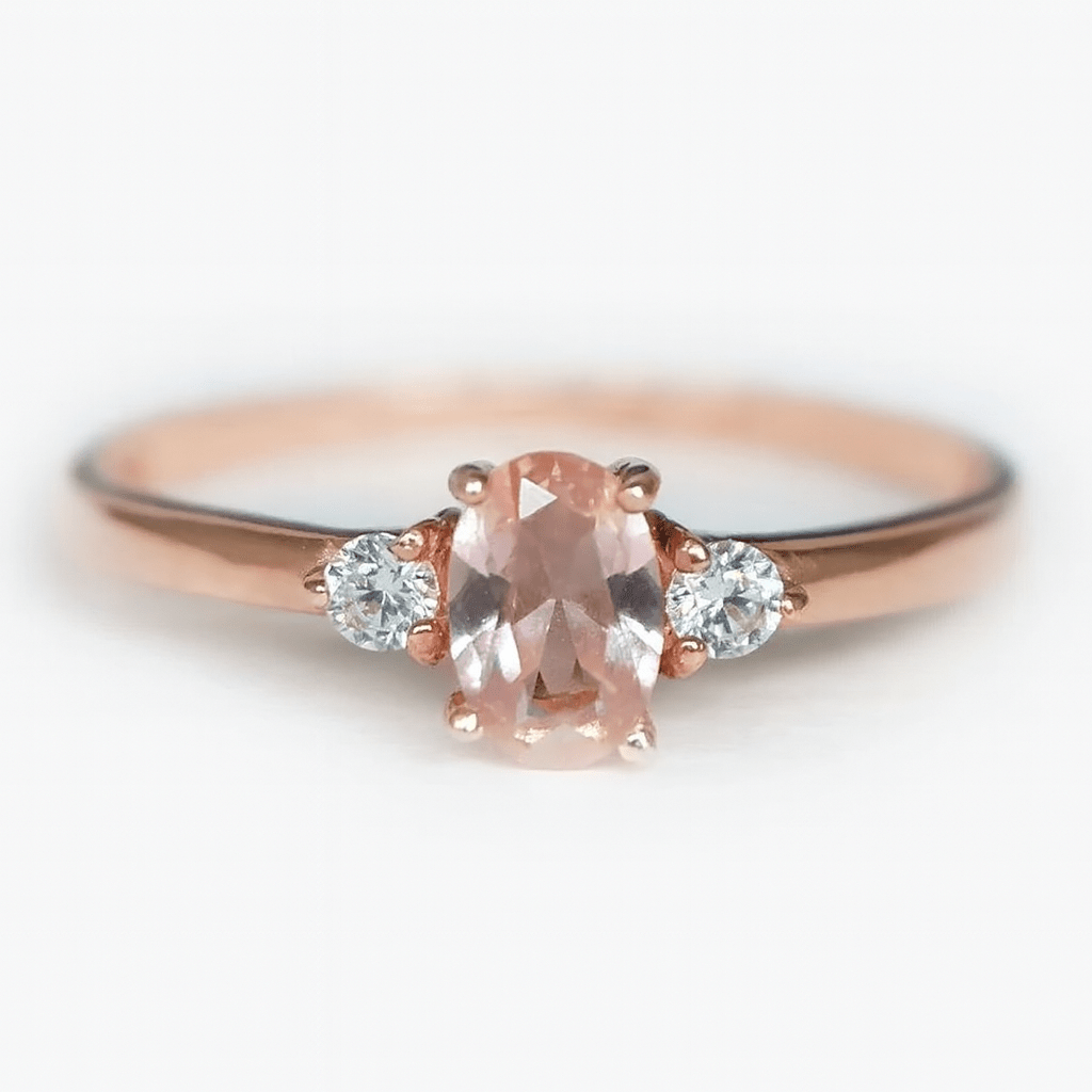 Morganite Diamond Ring Laurine - SOVATS