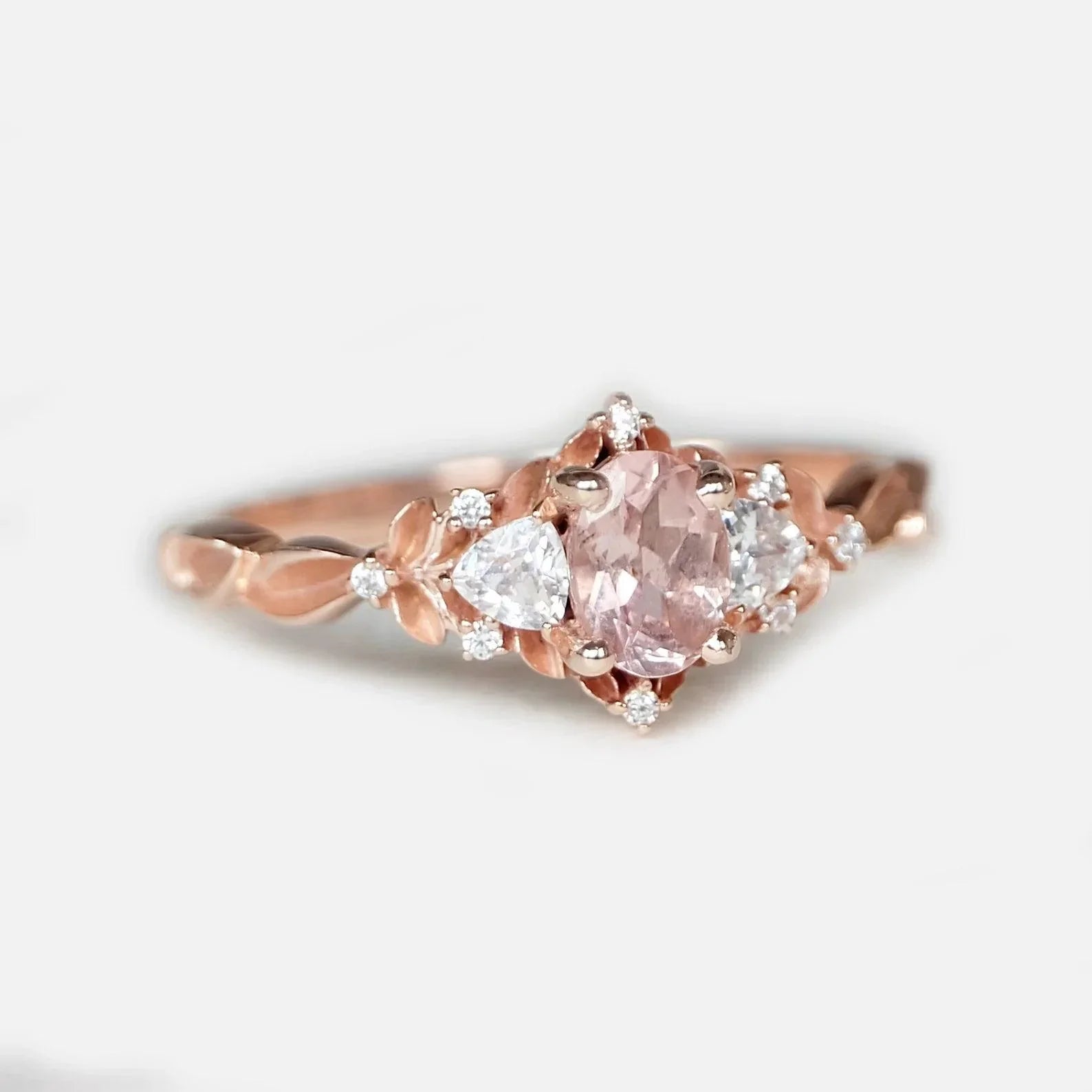 Morganite Engagement Ring Kiran - SOVATS