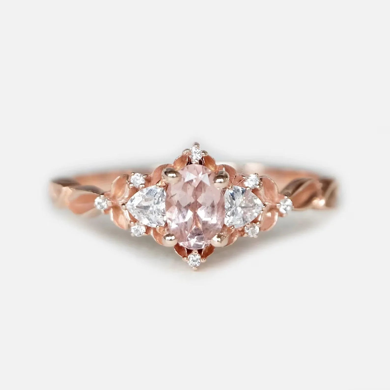 Morganite Engagement Ring Kiran - SOVATS