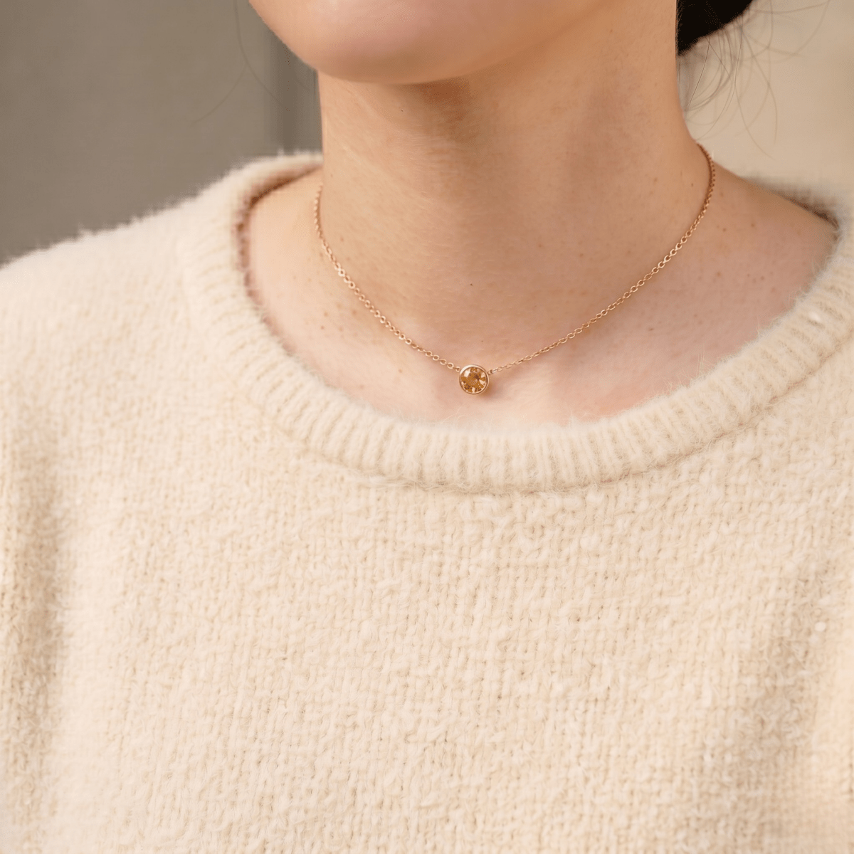 November's Birthstone Necklace Eldora - SOVATS