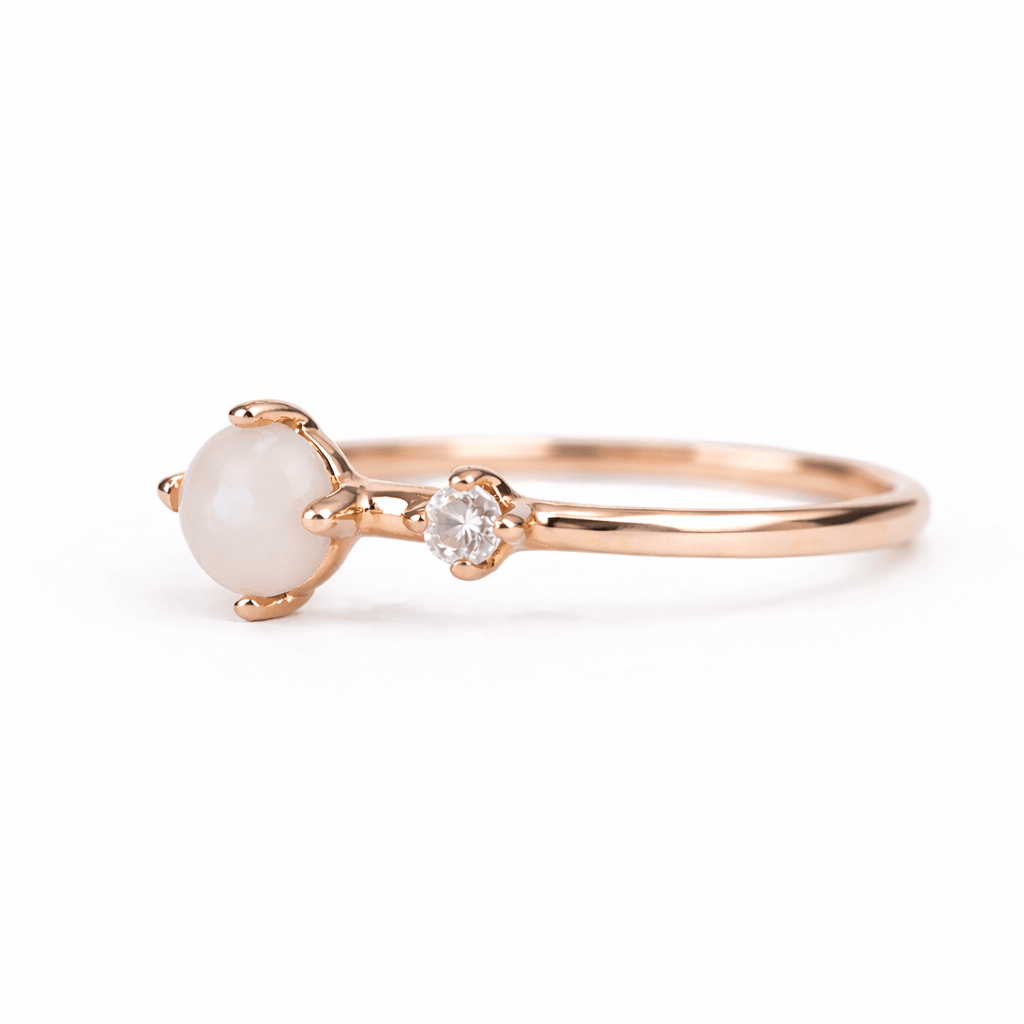 Opal Diamond Gold Ring Giallo - SOVATS