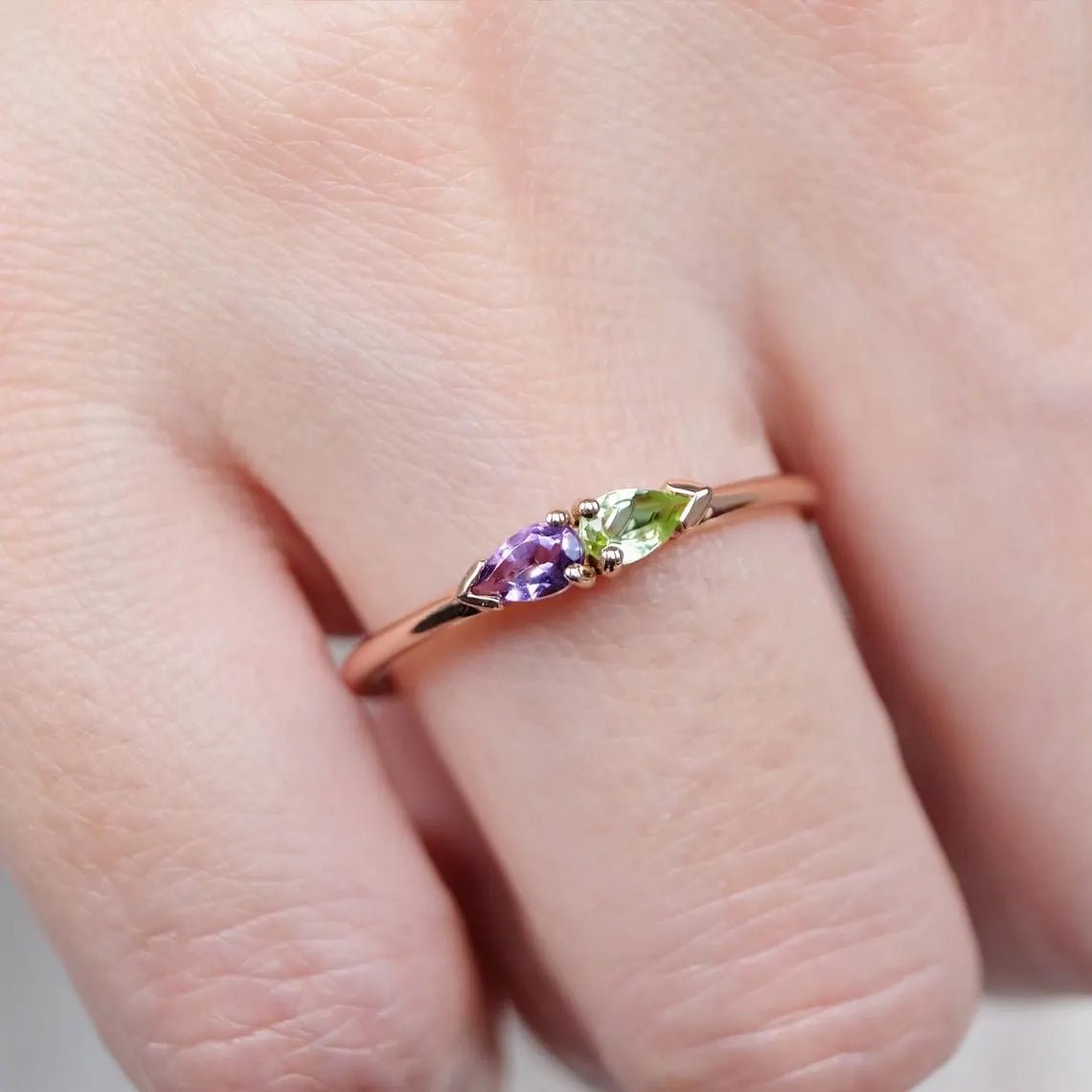 Peridot Amethyst Ring Hamelin - SOVATS