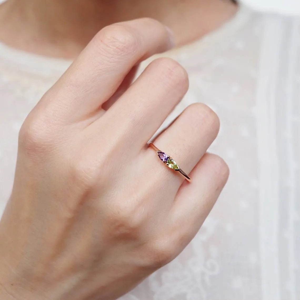 Peridot Amethyst Ring Hamelin - SOVATS