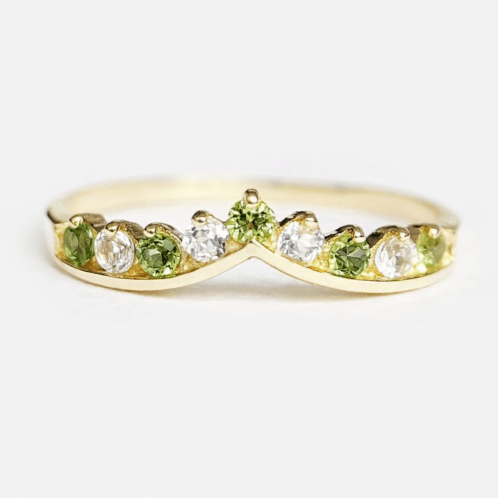 Peridot Cluster Ring Camille - SOVATS