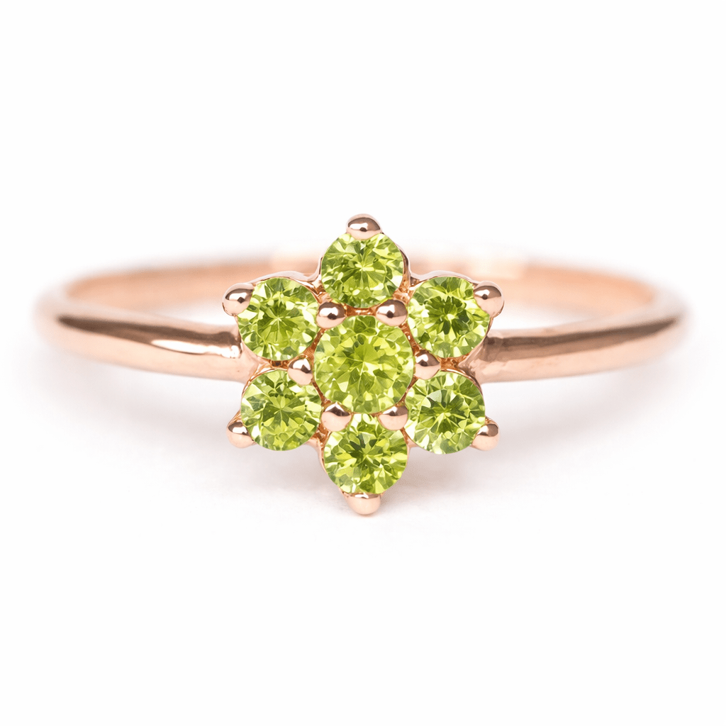 Peridot Cluster Ring Isabel - SOVATS