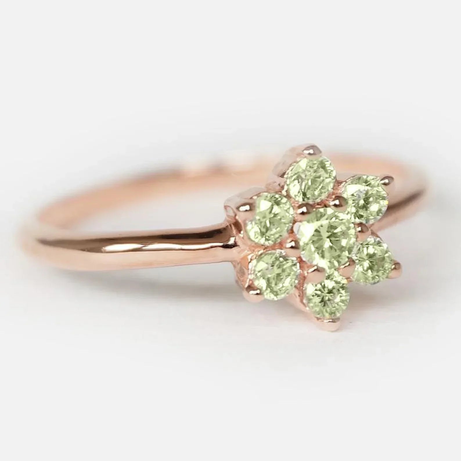 Peridot Cluster Ring Isabel - SOVATS